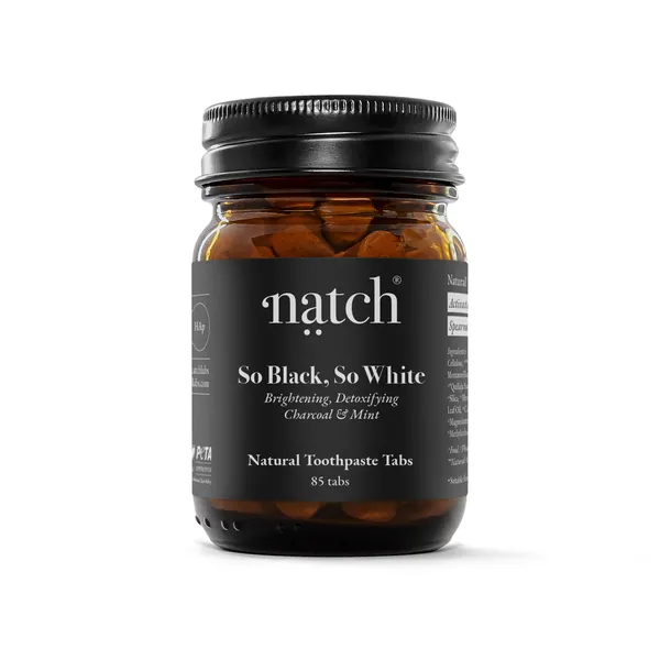 Natch So Black, So White toothpaste tabs